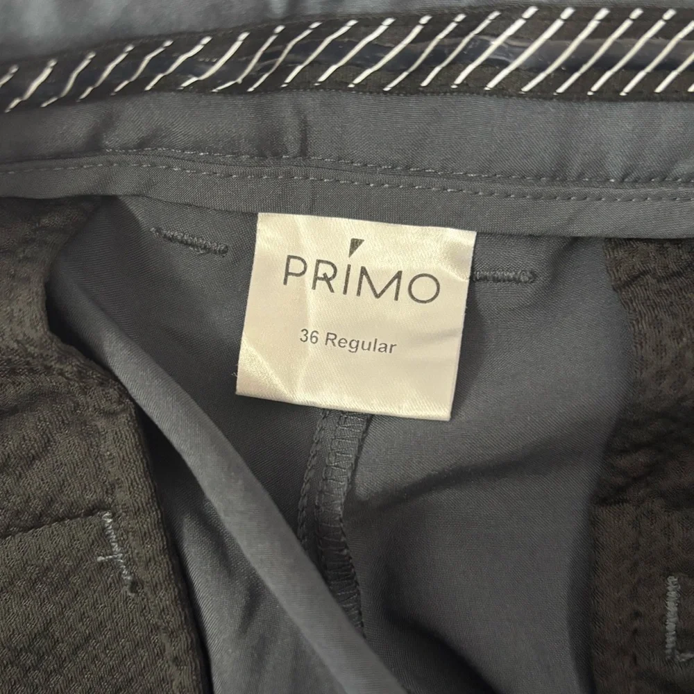 Primo Golf Mens 36 Regular Jogger Pants Performance Tapered Zip Ankle Gray